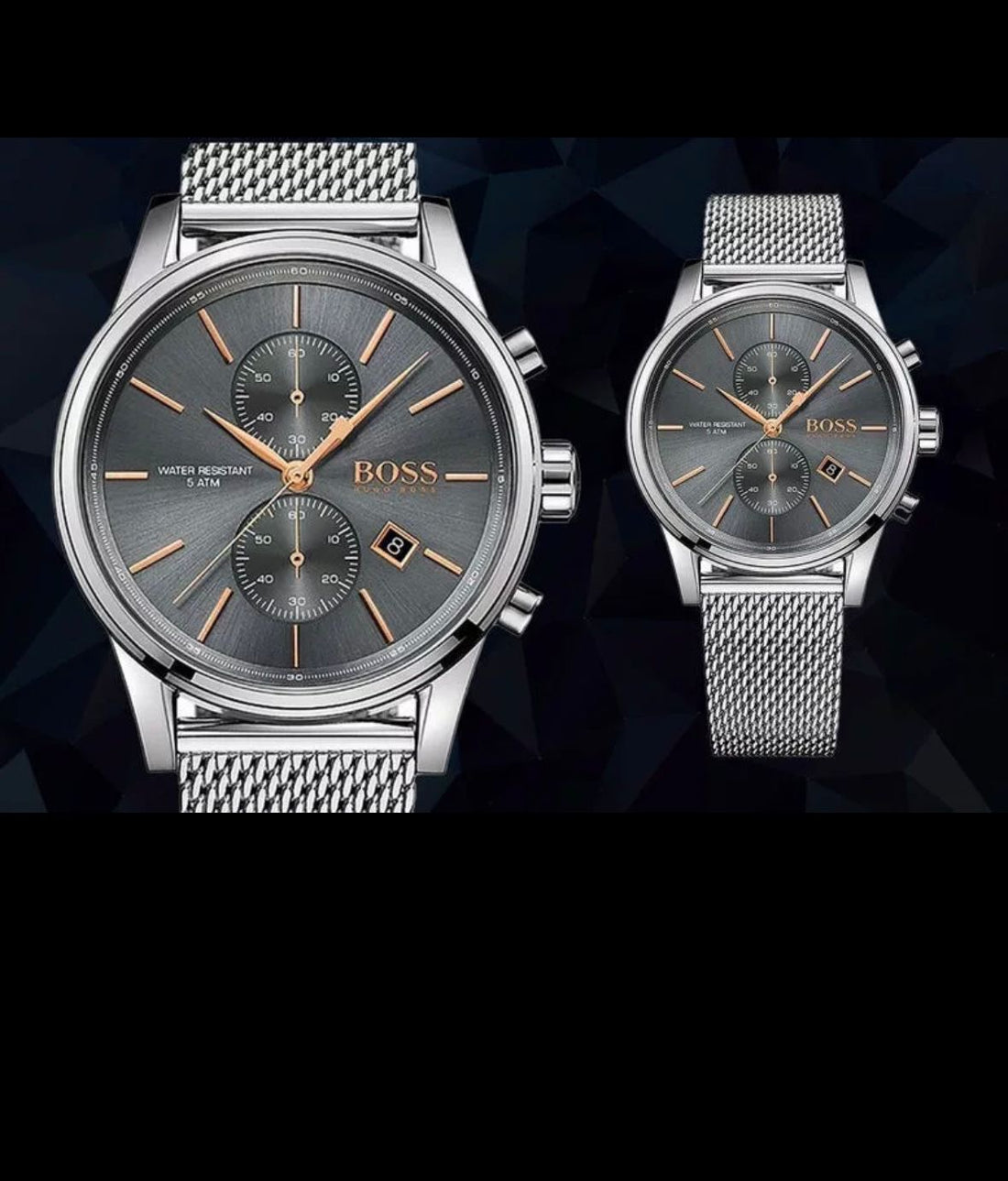 Hugo Boss Jet Chronographe maille milanaise - Montre Homme 1513440