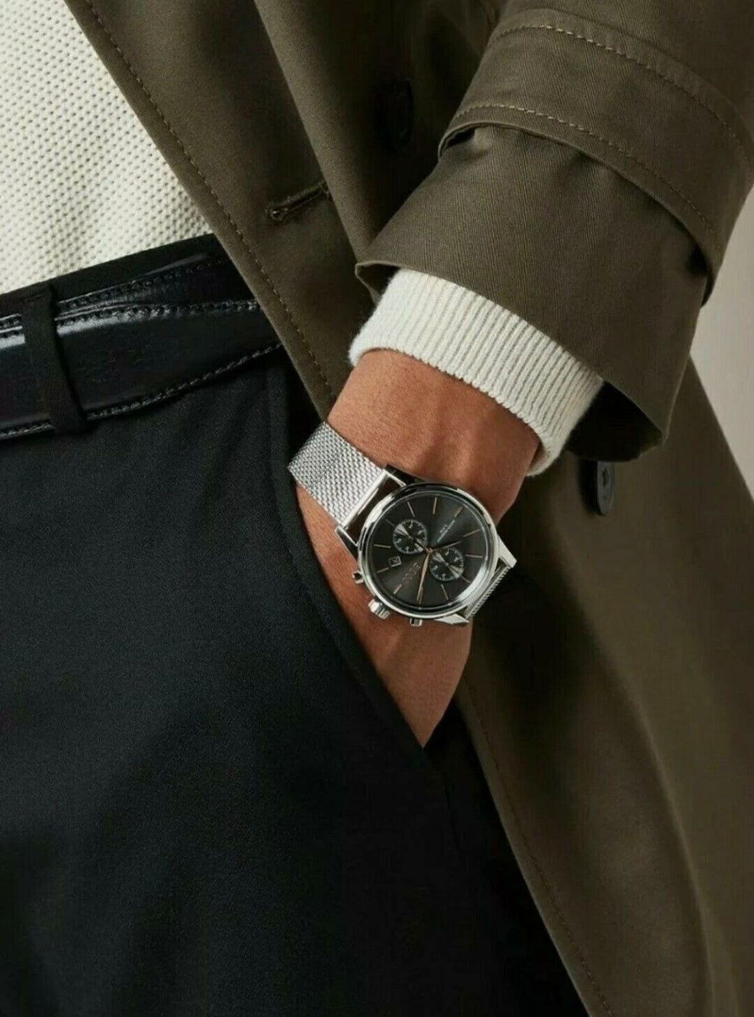 Hugo Boss Jet Chronographe maille milanaise - Montre Homme 1513440