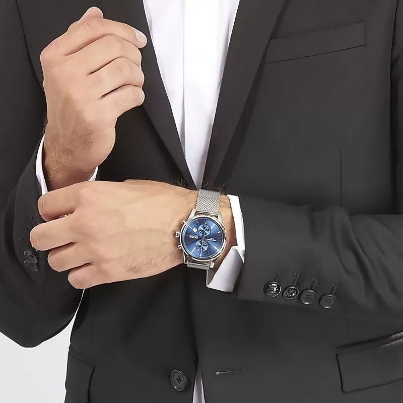 Hugo Boss Jet Chronographe maille milanaise - Montre Homme  1513441