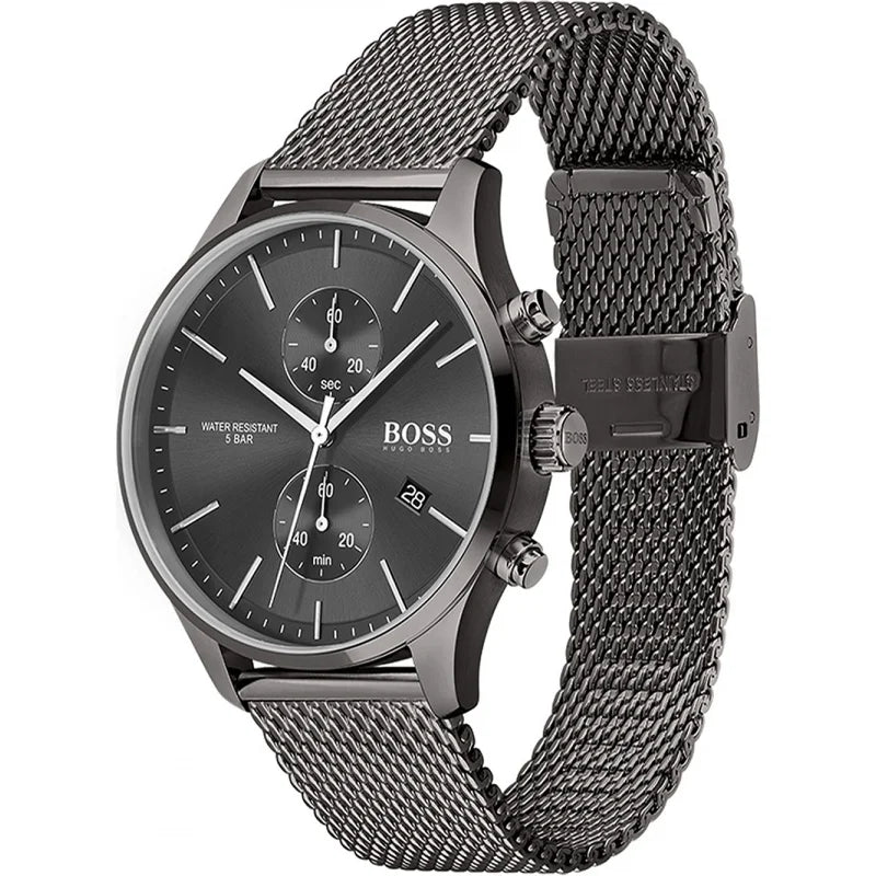 Montre Hugo boss maille chronographe anthracite 1513870