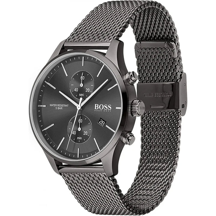 Montre Hugo boss maille chronographe anthracite 1513870
