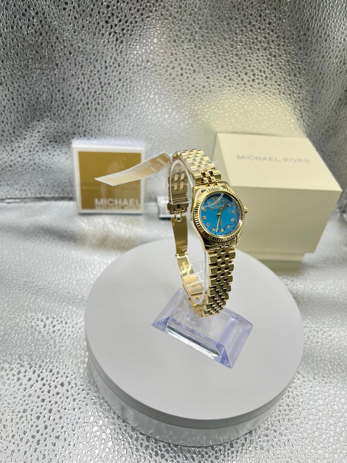 Michael Kors Petite Lexington MK4813 - Montre Femme Acier Doré