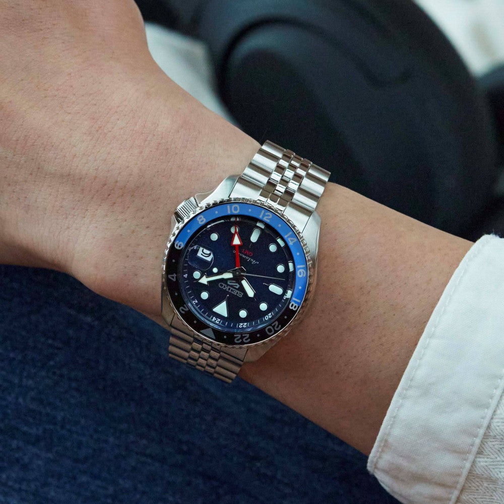 Seiko 5 Sports GMT Bleu Batman - Montre Automatique
