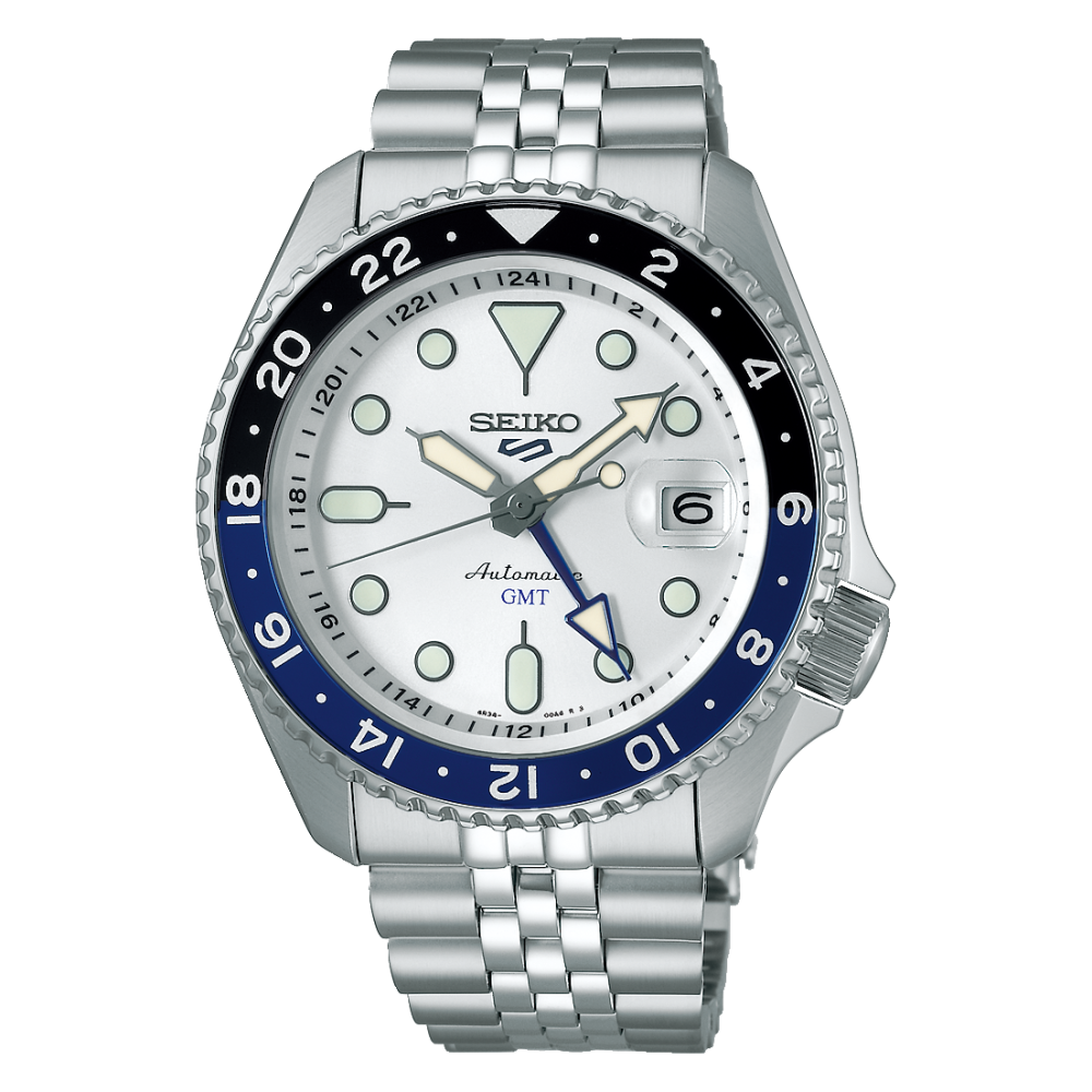 Seiko 5 Sports GMT Blanc - Montre Automatique