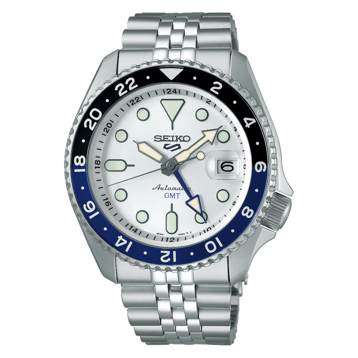 Seiko 5 Sports GMT Blanc - Montre Automatique