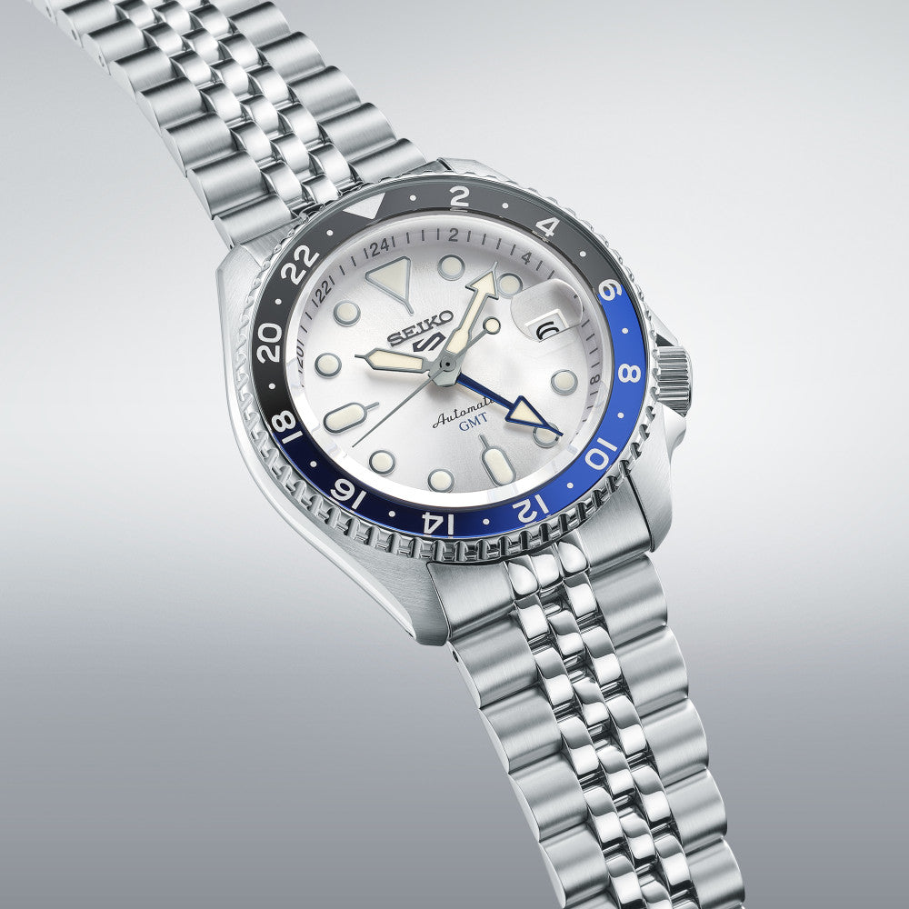 Seiko 5 Sports GMT Blanc - Montre Automatique