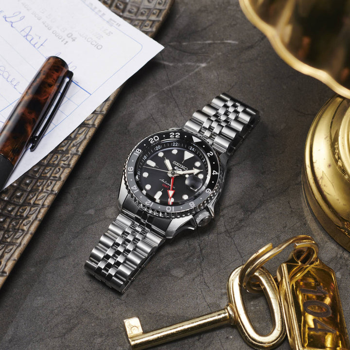 Seiko 5 Sports GMT Noir - Montre Automatique