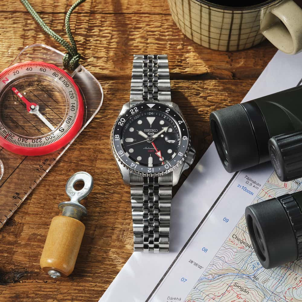 Seiko 5 Sports GMT Noir - Montre Automatique