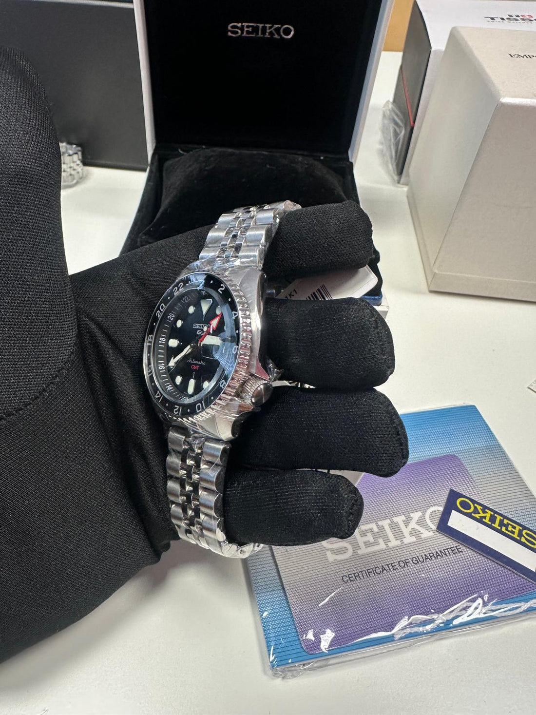 Seiko 5 Sports GMT Noir - Montre Automatique